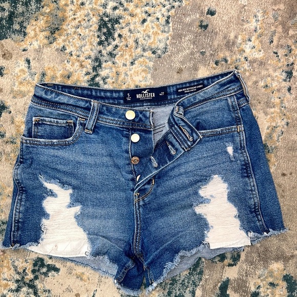 Hollister High Rise Boyfriend Shorts Womens Size 5 - Picture 6 of 7